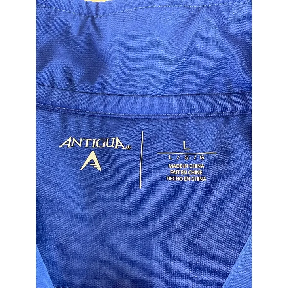 Antigua Quarter‑Zip Pullover Size L Blue Buffalo Bills Logo